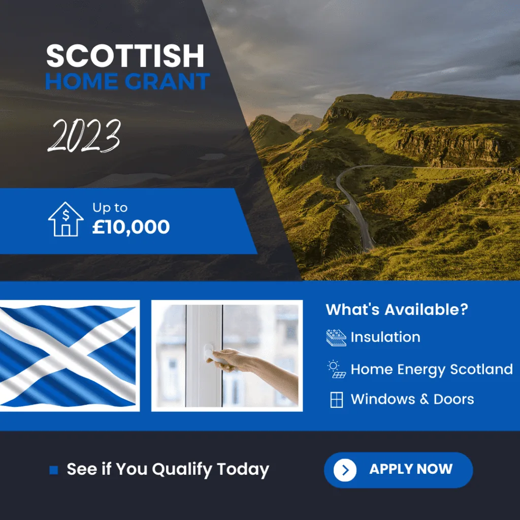 Double glazing grants and funding for homeowners in Scotland