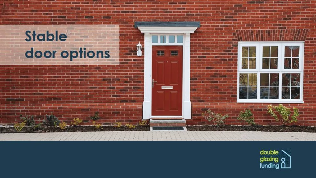 Range of stable door styles and colour options