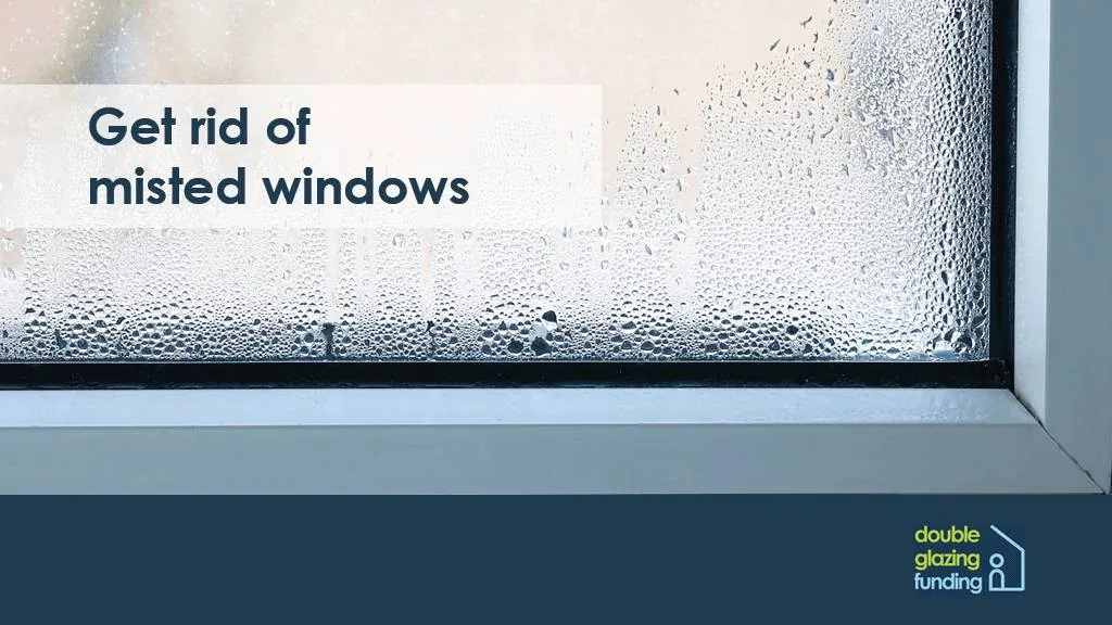 Glazier replacing a misted double glazing unit in a uPVC frame