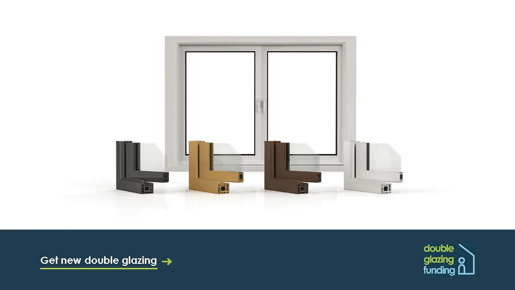 Diagram showing multiple triple glazing options