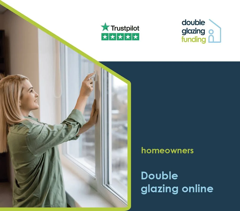 Homeowner researching double glazing prices online