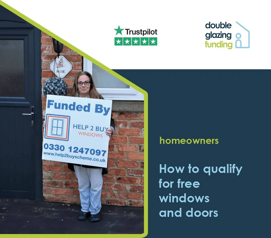 Homeowner checking how to qualify for free windows and doors in the UK