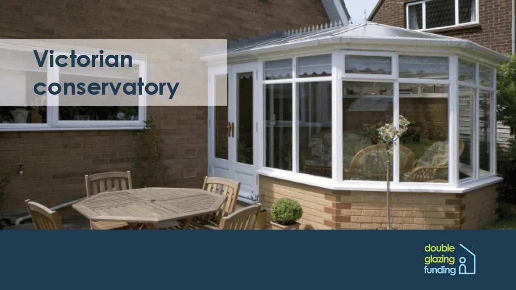 Victorian conservatory with ornate apex roof