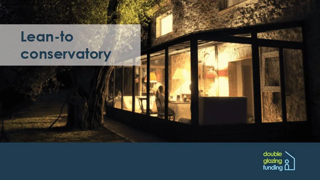 Lean-to conservatory with clean simple lines