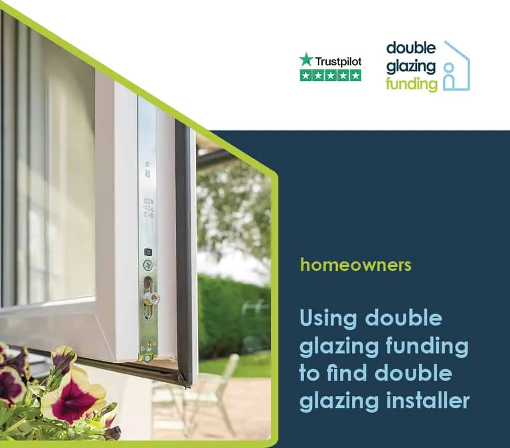 Double glazing installer fitting new uPVC windows in a UK home
