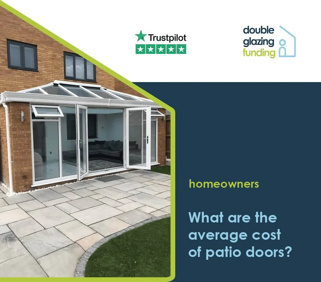 Exterior patio doors opening onto a garden