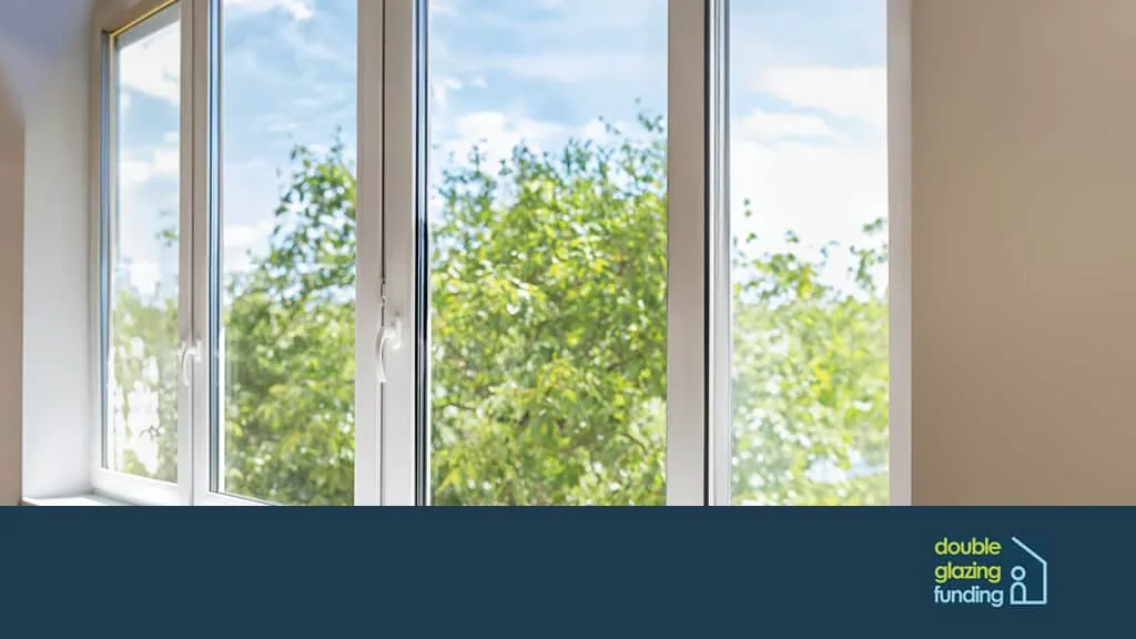 White uPVC casement windows