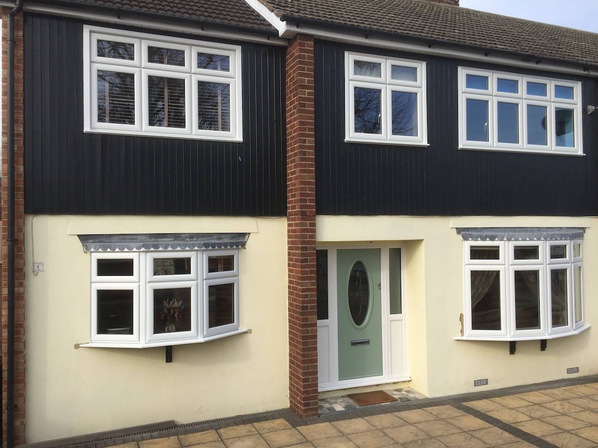 House installed with UPVC windows at a competitive price 