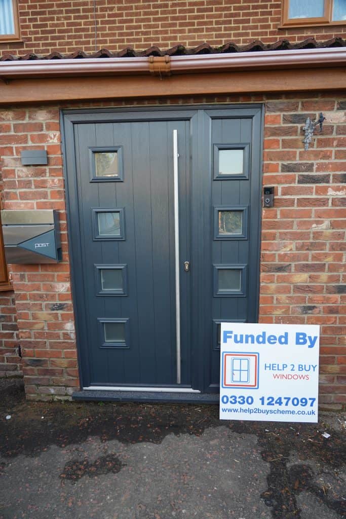 a newly installed high quality front door