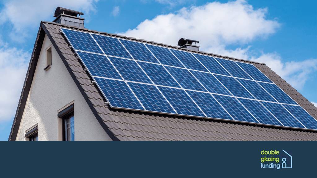 installed solar panels on a domestic house