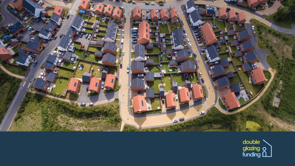 new homes being built with renewable energy solutions by double glazing funding scotland