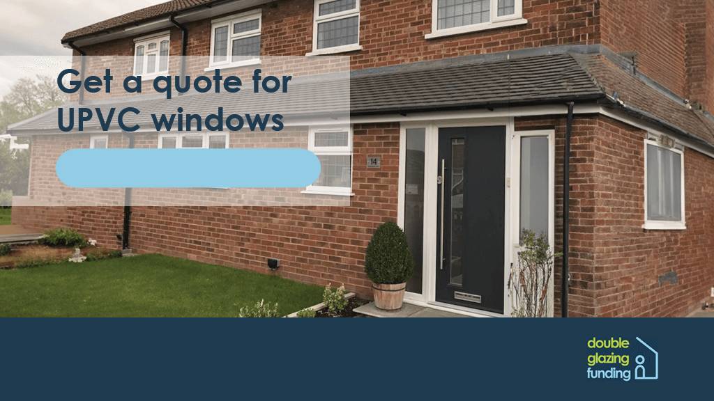 Upvc windows and composite door installed near by